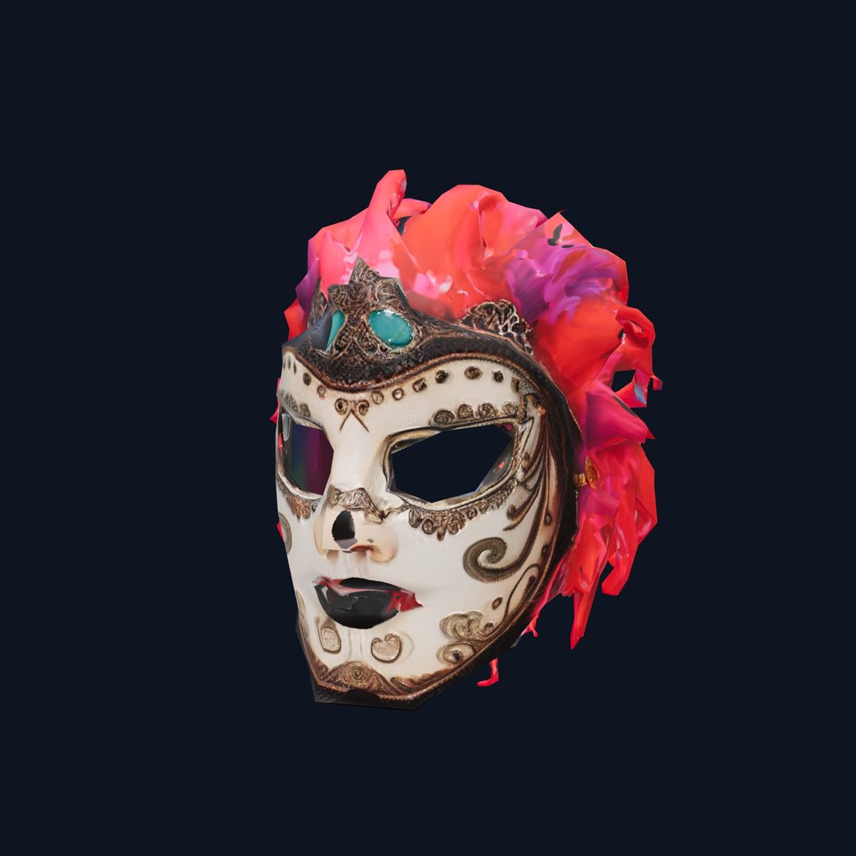 Elegant Venetian Mask model pack